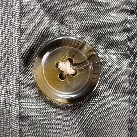 BLANKNYC Reversible Quilted Jacket XS Olive Navy Ditsy Floral Boxy Button Front - Picture 9 of 16